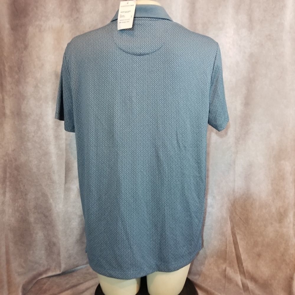 Perry Ellis Blue Patterned Polo Size Medium - Picture 3 of 6